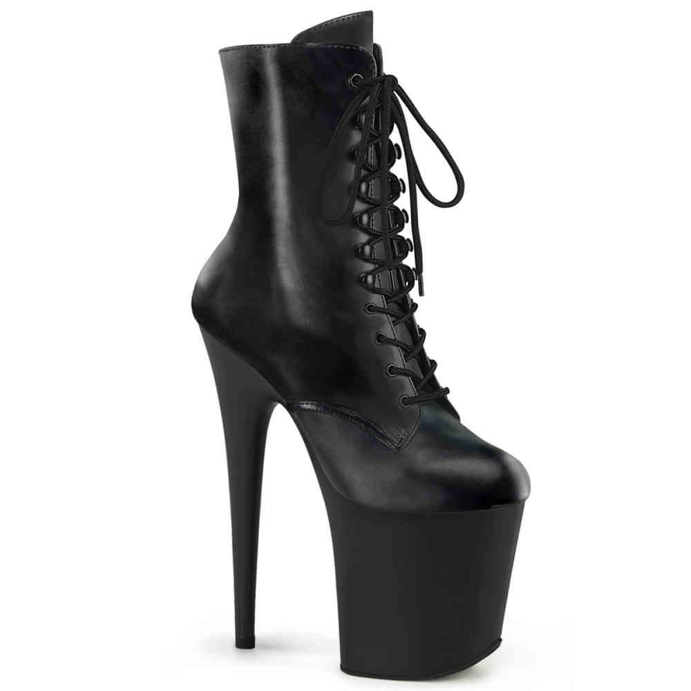 Pleaser - FLAMINGO1020 Platform Boots, Pole dance shoes - Black Product image